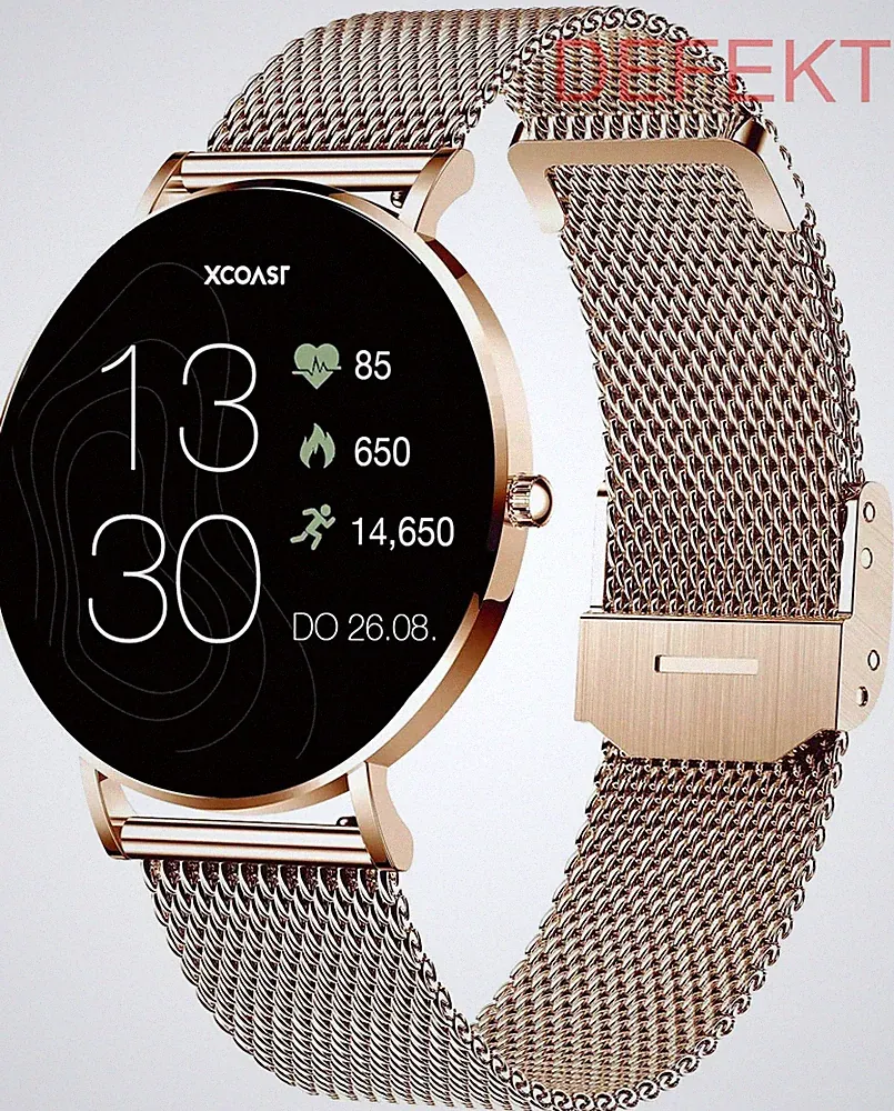 XCOAST SIONA 2 Smartwatch 42mm Fitness-Uhr Uhr Aktivitätstracker rosa DEFEKTWARE
