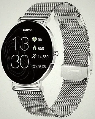 XCOAST SIONA 2 Smartwatch Fitness-Uhr Puls Schritte 42mm 1789343