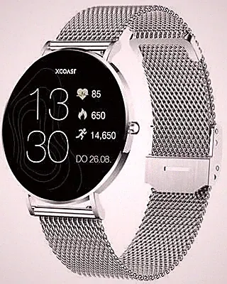 XCOAST SIONA 2 Smartwatch Fitness-Uhr Puls Schritte 42mm 1794595