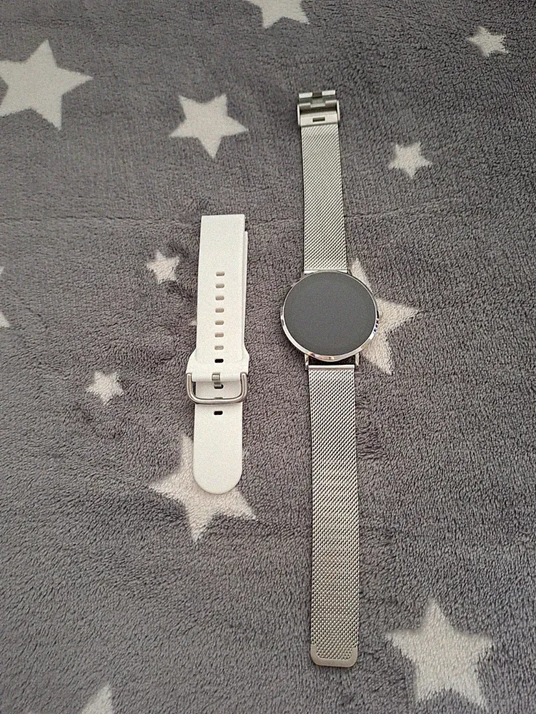 XCOAST SIONA 2 Smartwatch Fitnessuhr Fitnesstracker silber mit Wechselarmband