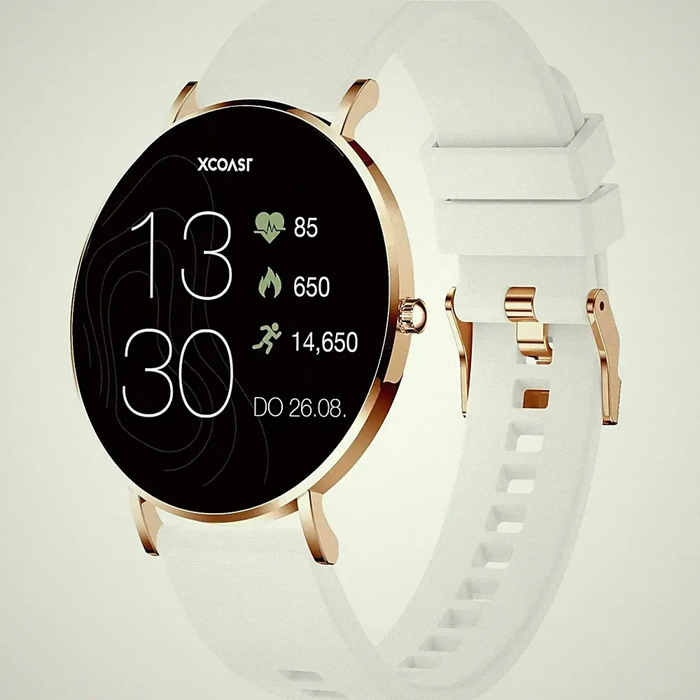 XCOAST SIONA 2 Smartwatch Sportuhr Armbanduhr AMOLED Pulsmesser Ø42mm SIEHE TEXT