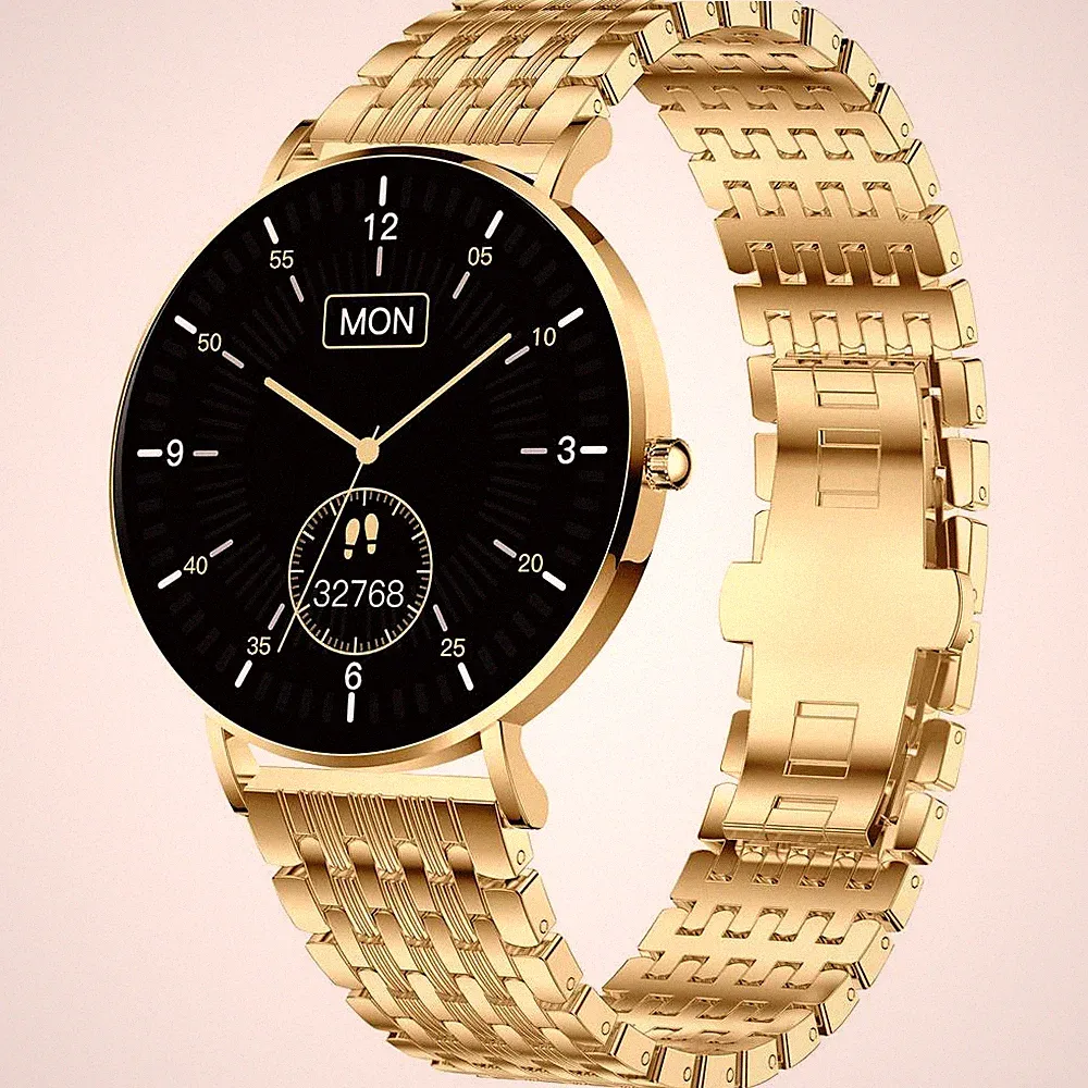 XCOAST SIONA 2 Smartwatch Uhr Fitnessuhr Gold Damen Fitness Tracker147