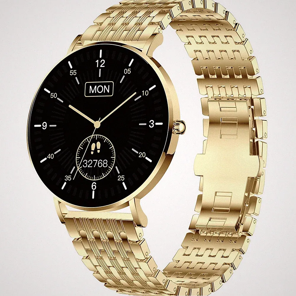 XCOAST SIONA 2 Smartwatch Uhr Fitnessuhr Gold Damen Fitness Tracker773 - Wie Neu