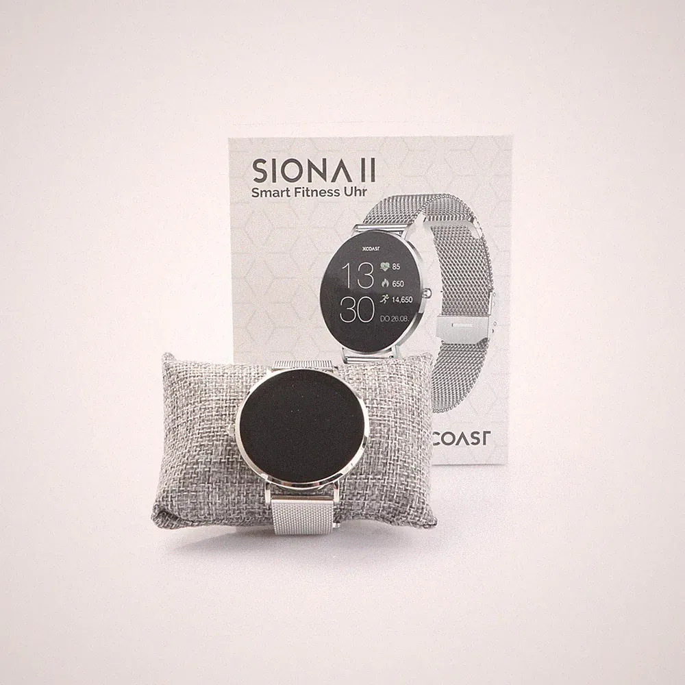 XCOAST SIONA 2 - TOPAS SILVER Smartwatch + Defekt (280588)