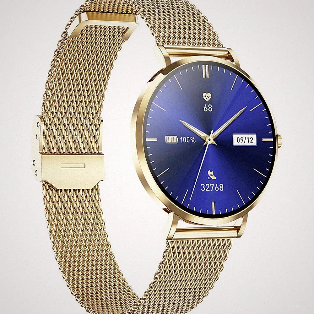 XCOAST Smartwatch Uhr SIONA 2 Nano Citrin Gold Fitness Tracker - Sehr Gut