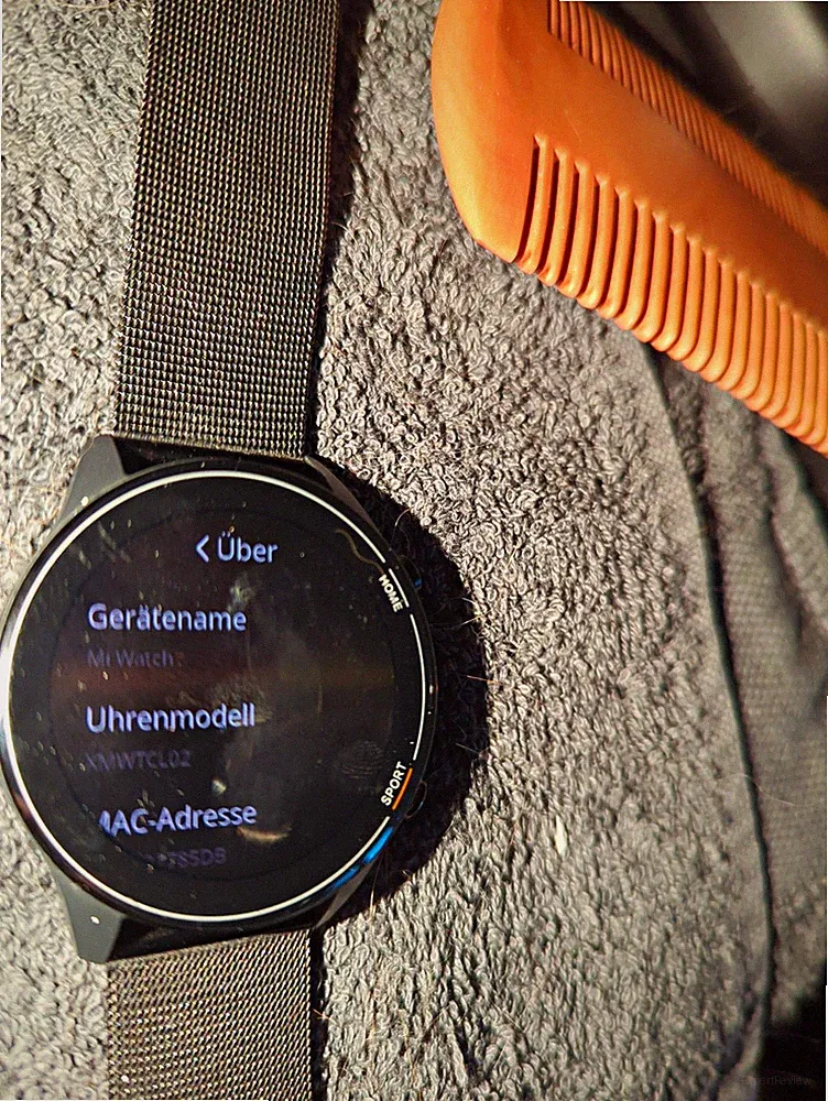 Xiaomi Mi Watch Smartwatch 34 mm Schwarz mit Silikonarmband, Android-kompatibel
