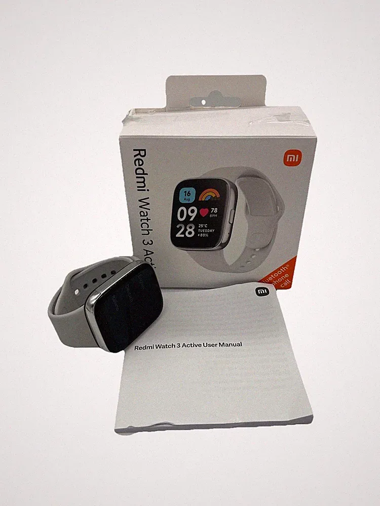 Xiaomi Redmi Watch 3 Active Smart­watch 1,83 Zoll Silber Grau Text lesen