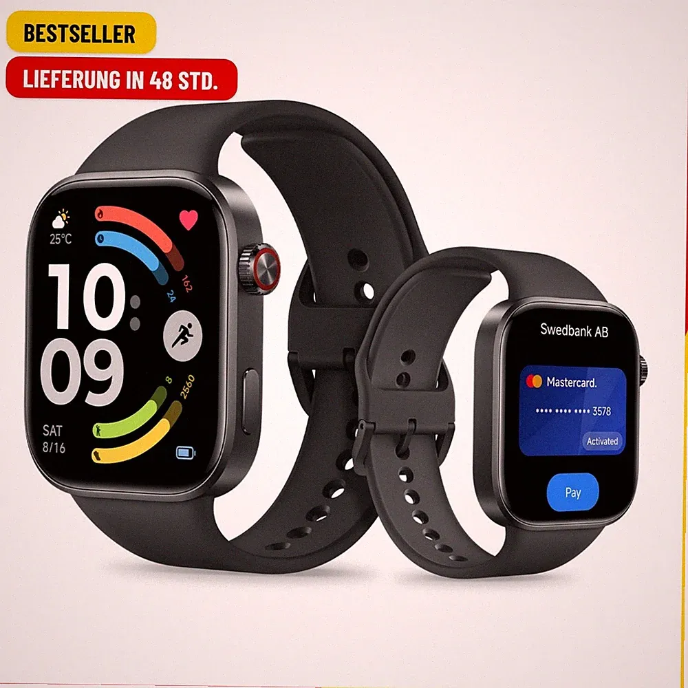 XIAOMI Redmi Watch 6 NFC, Smartwatch für Damen und Herren, 2.07'' AMOLED, Fitnes