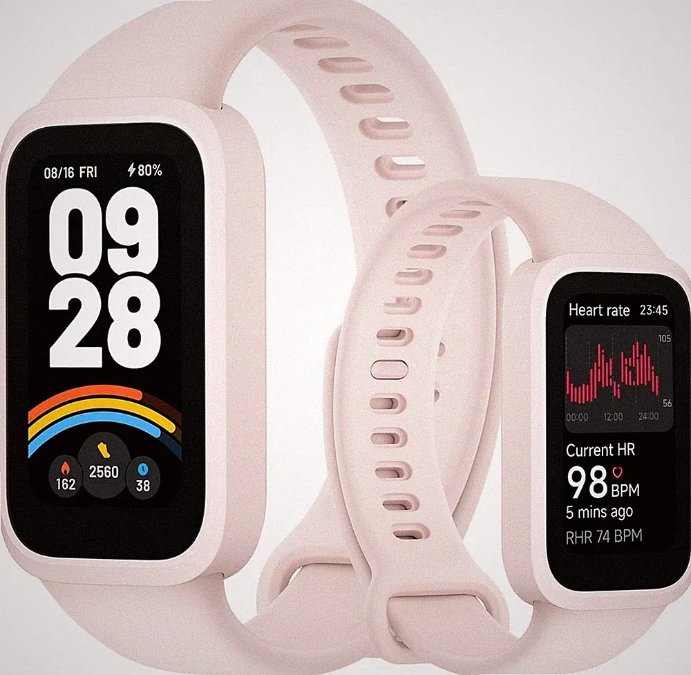 Xiaomi Smart Band 9 Active，Sports Fitness Tracker，Watch 1.47'' TFT Display rosa