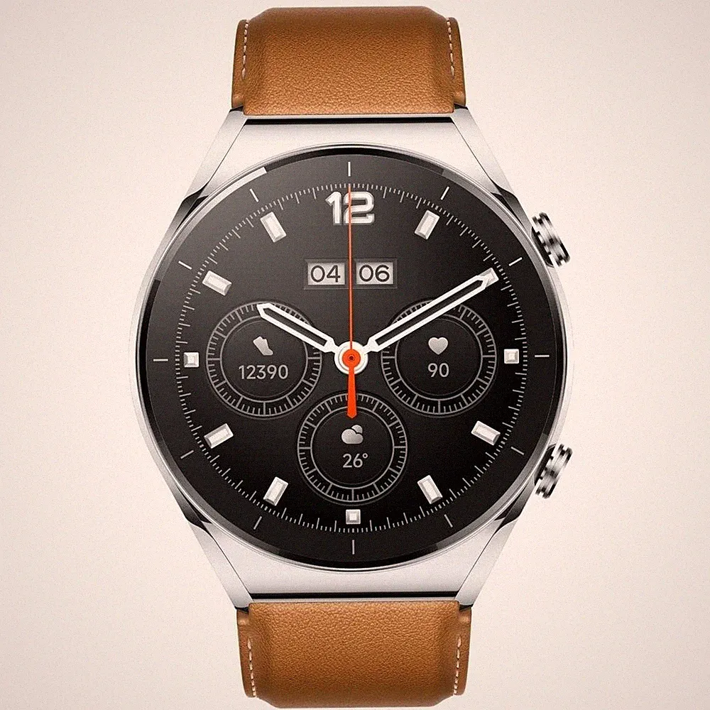 Xiaomi Watch S1 Smartwatch in Silber + Kautschukarmband enthalten