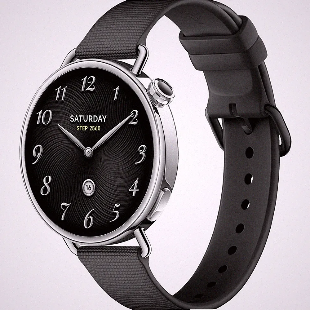 Xiaomi Watch S4 41 mm Smartwatch Black (120-190 mm) Fluorkautschuk