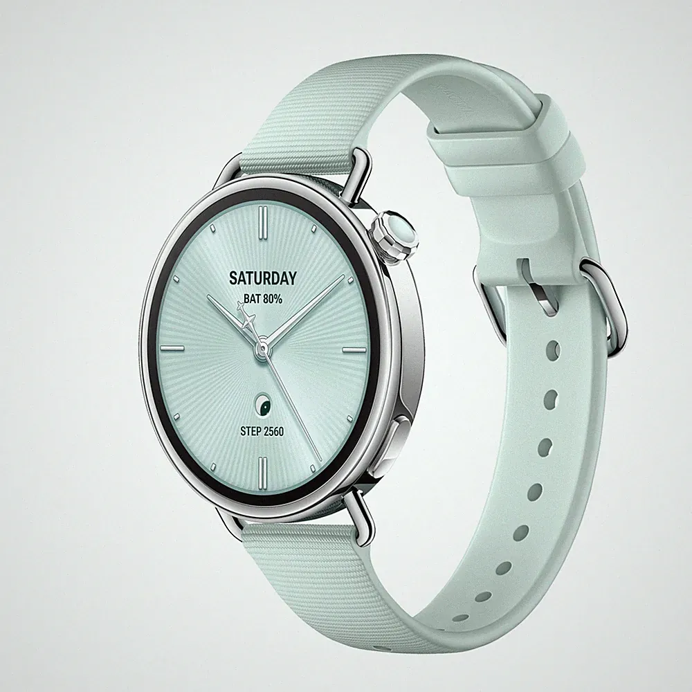 XIAOMI Watch S4 41 mm Smartwatch Fluorkautschuk, 120-190 mm, Green