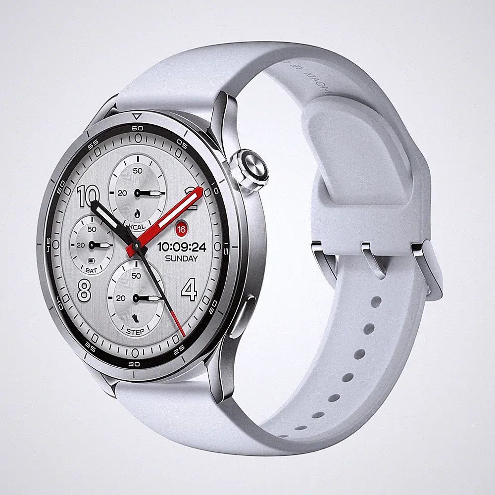 XIAOMI Watch S5 46 Smartwatch Fluorkautschuk, 140-210 mm, Silver