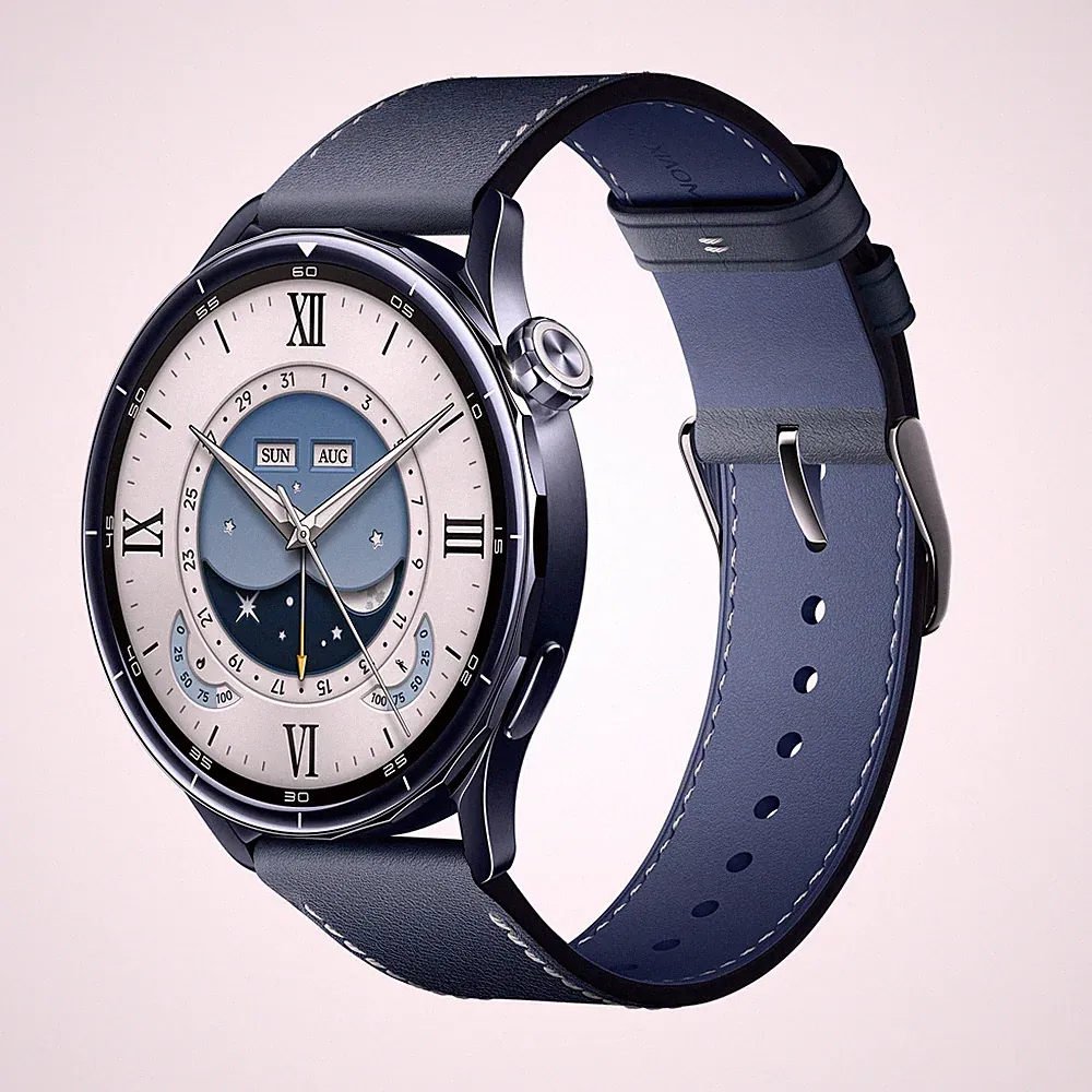 XIAOMI Watch S5 46 Smartwatch Leder, 135-205 mm, Ceramik Blue