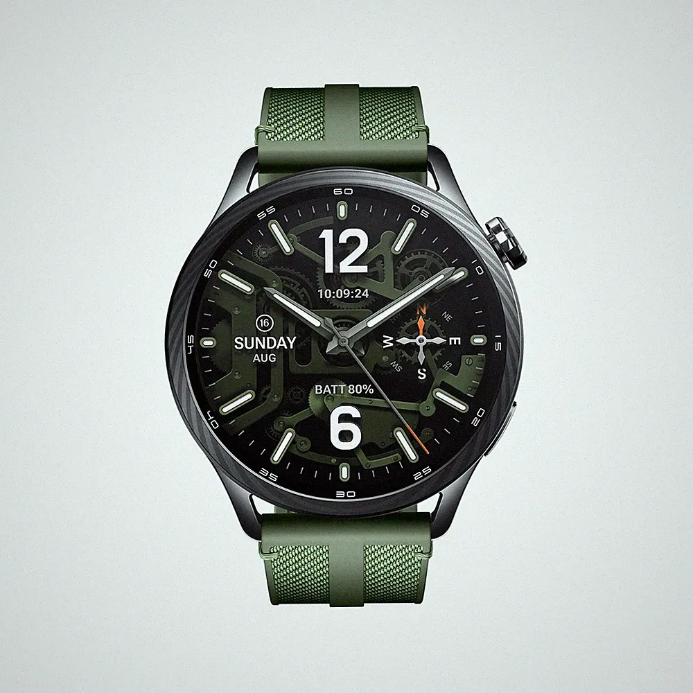 Xiaomi Watch S5 Smartwatch Grün AMOLED GPS Bluetooth Anruf 21 Tage Akku 46mm
