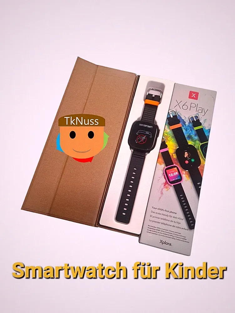 XPLORA X6 Play Kinder Smartwatch - Schwarz **Wie Neu**
