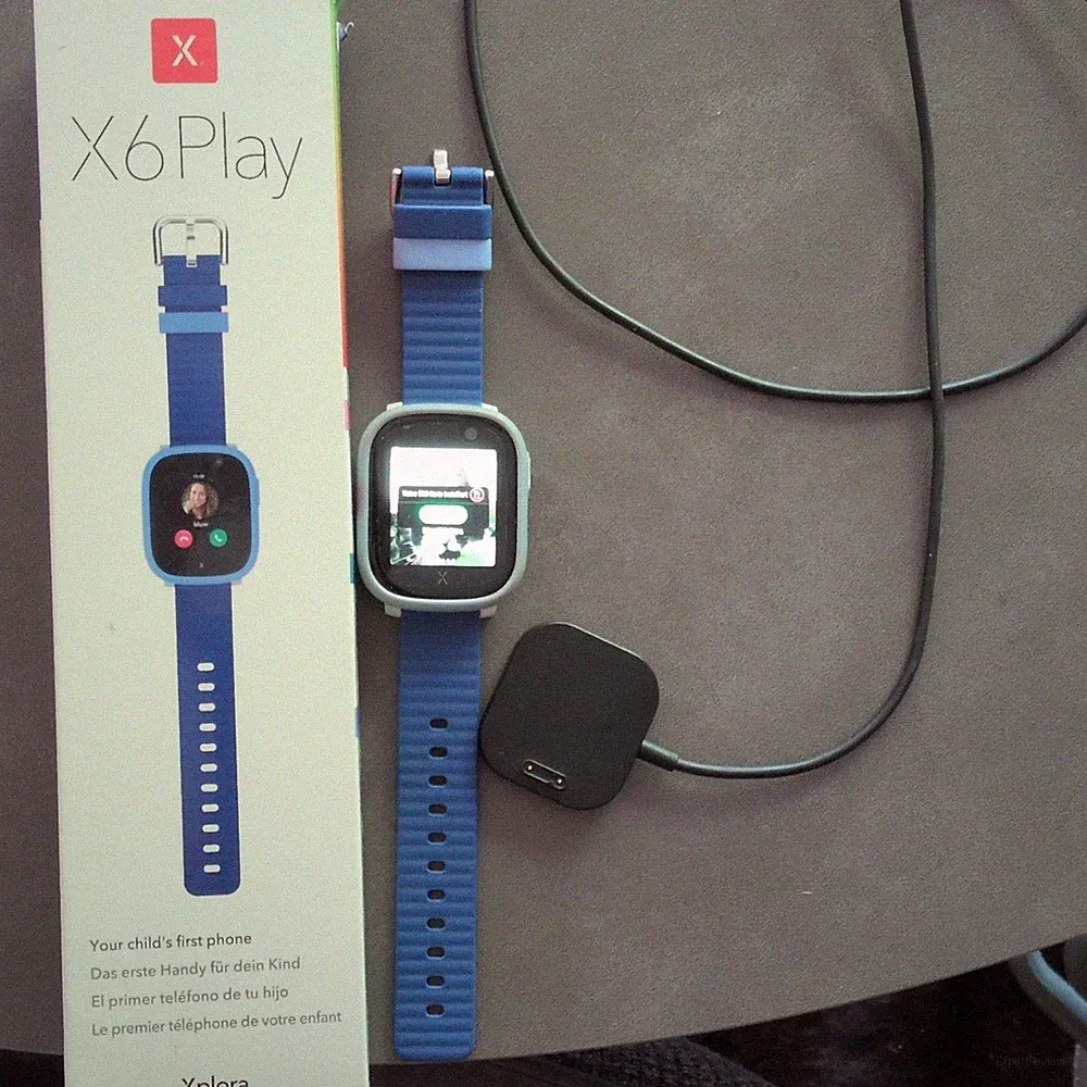 Xplora X6 Play Smartwatch 38 mm blau Silikonarmband iOS/Android Ladekabel