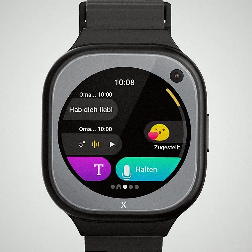 XPLORA X6Pro Kinder Smartwatch Schwarz (60.36-112.96 mm) Silikon