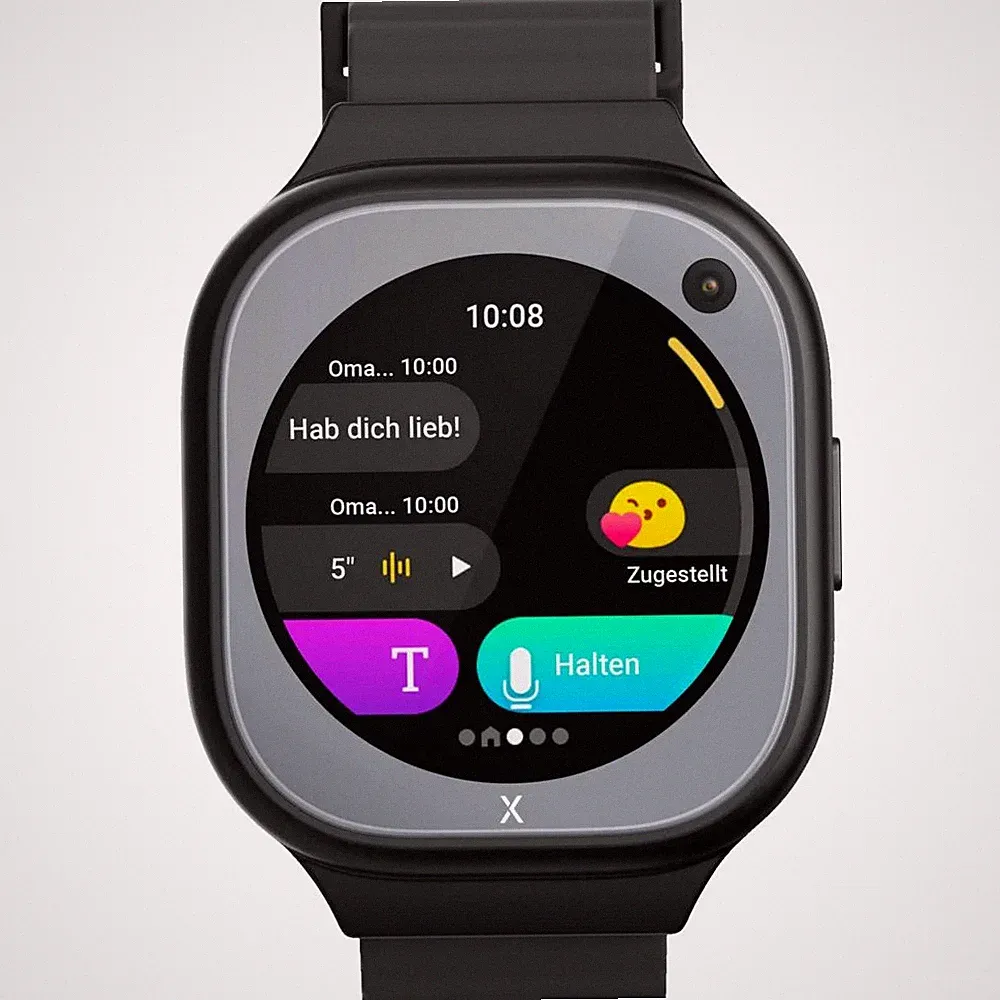 XPLORA X6Pro Kinder Smartwatch Schwarz (60.36-112.96 mm) Silikon