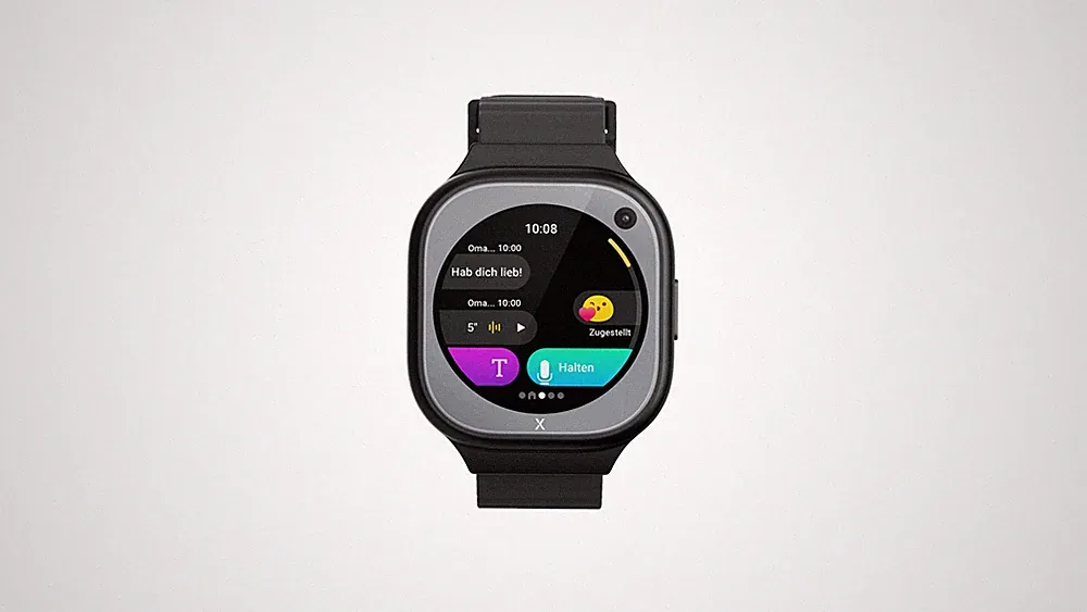 XPLORA X6Pro mit eSIM Kinder Smartwatch Silikon, 60.36-112.96 mm, Schwarz