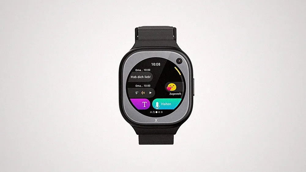 XPLORA X6Pro mit eSIM Kinder Smartwatch Silikon, 60.36-112.96 mm, Schwarz