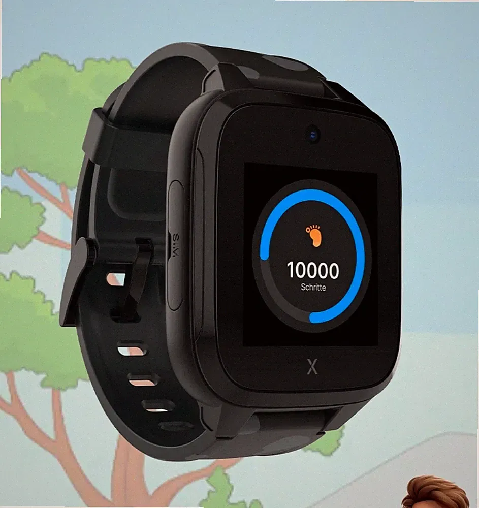 Xplora XGO3 Kinder-Smartwatch GPS Schrittzähler Kamera SIM wasserfest Schwarz