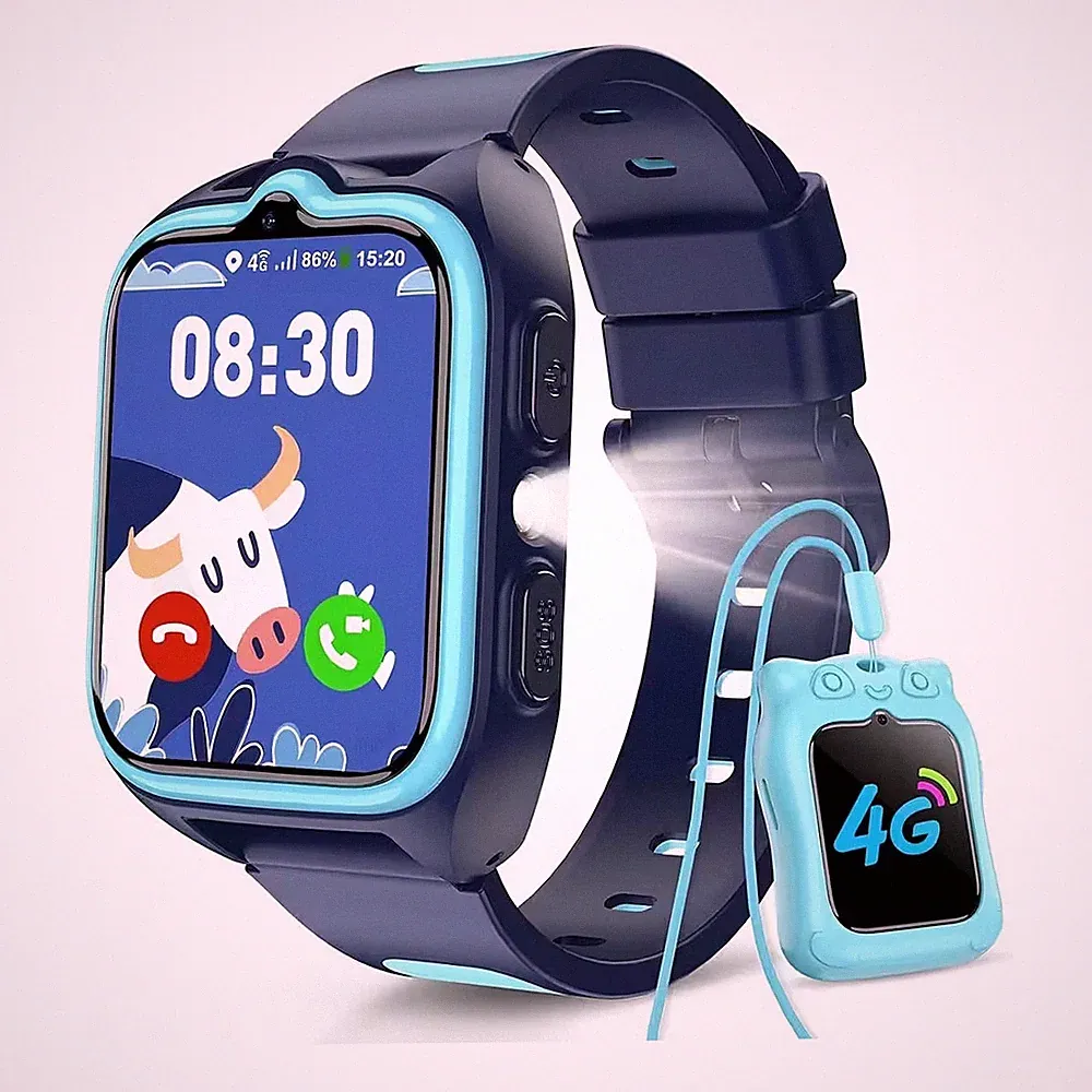 Z30 Kinder Smartwatch mit GPS+LBS+WLAN, 4G Videoanruf und SOS Notruf Armbanduhr