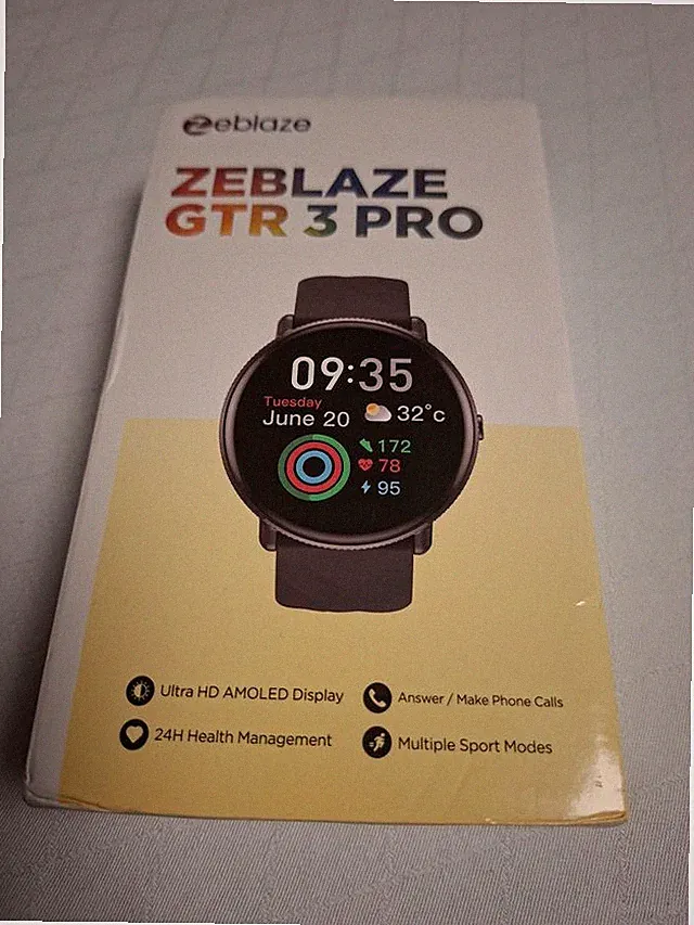 ZEBLAZE GTR 3 PRO Fitness Smart Watch Schwarz