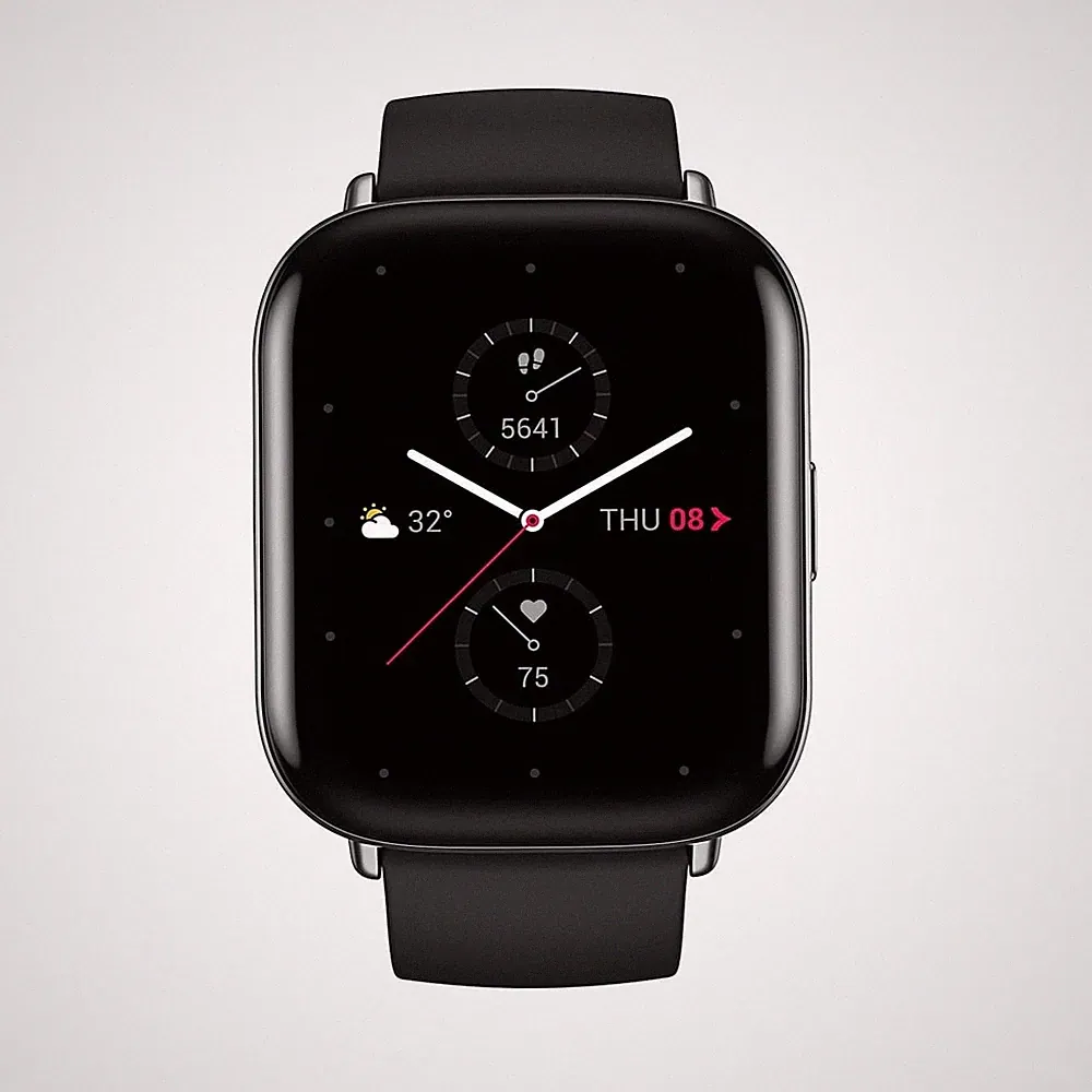 Zepp E Square, Onyx Black Smartwatch (Herzfrequenzmessung) #1907185